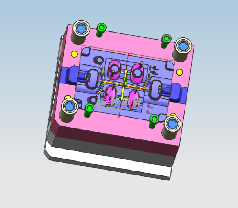 模具設計圖紙 一模多腔復雜結構的創(chuàng)新實踐